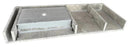 Tundra Gray Marble Wall-mount Vanity Top Sink (W)20" (L)48"