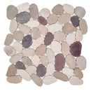 Tuscan Harmony White Tan Natural Pebble Mosaics 12x12