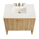 James Martin Hudson 36" Single Bathroom Vanity, Light Natural Oak