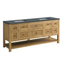 James Martin Breckenridge 72" Double Bathroom Vanity, Light Natural Oak