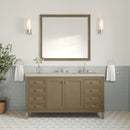 James Martin Chicago 60" Single Bathroom Vanity, Walnut Whisper