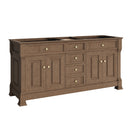 James Martin Brookfield 72" Double Bathroom Vanity, Pecan