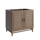 James Martin Portland 36" Single Bathroom Vanity, Whitewashed Walnut