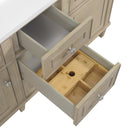 James Martin Lorelai 60" Double Bathroom Vanity, Whitewashed Oak