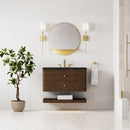 James Martin Allamari 36" Floating Single Bathroom Vanity, Sable
