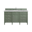 James Martin Brittany 60" Single Bathroom Vanity, Smokey Celadon