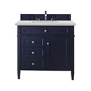 James Martin Brittany 36" Single Bathroom Vanity, Victory Blue