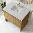 James Martin Hudson 36" Single Bathroom Vanity, Light Natural Oak