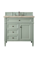 James Martin Brittany 36" Single Bathroom Vanity, Sage Green