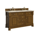 James Martin Brookfield 60" Double Bathroom Vanity, Honey Oak
