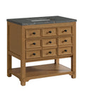 James Martin Malibu 36" Single Bathroom Vanity, Amber Birch