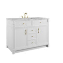 James Martin Bellshire 48" Single Bathroom Vanity, Bright White