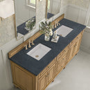 James Martin Lorelai 72" Double Bathroom Vanity, Light Natural Oak