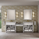 James Martin Bellshire 96" Double Bathroom Vanity, Bright White