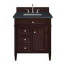 James Martin Brittany 30" Single Bathroom Vanity, Burnished Mahogany