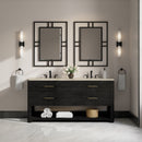 James Martin Lucian 72" Double Bathroom Vanity, Carbon Oak
