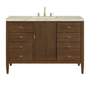 James Martin Myrrin 48" Single Bathroom Vanity, Mid-Century Walnut