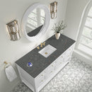 James Martin Breckenridge 60" Single Bathroom Vanity, Bright White