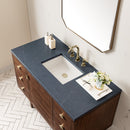 James Martin Amberly 48" Dual Mount Single Bathroom Vanity, Mid-Century Walnut