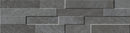 Veneer World Urban Ledgestone Explore Volcanic Black Quartz Look Porcelain Accent Tiles 6x24