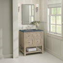 James Martin Breckenridge 30" Single Bathroom Vanity, Whitewashed Oak