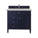 James Martin Brittany 36" Single Bathroom Vanity, Victory Blue