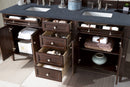 James Martin Brittany 72" Double Bathroom Vanity, Burnished Mahogany
