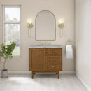 James Martin Laurent 36" Dual Mount Single Bathroom Vanity, Honey Oak