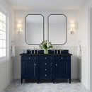 James Martin Brittany 60" Double Bathroom Vanity, Victory Blue