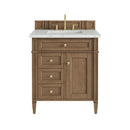 James Martin Brittany 30" Single Bathroom Vanity, Pecan