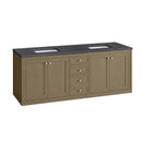 James Martin Chicago 72" Double Bathroom Vanity, Walnut Whisper