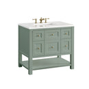James Martin Breckenridge 36" Single Bathroom Vanity, Smokey Celadon