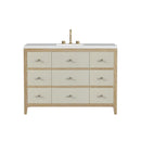 James Martin Celeste 48" Single Bathroom Vanity, Sunwashed Oak with Embossed Shagreen Drawer Fronts