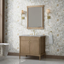 James Martin Kinnsden 36" Single Bathroom Vanity, Weathered Oak