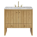 James Martin Hudson 36" Single Bathroom Vanity, Light Natural Oak