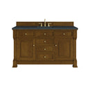 James Martin Brookfield 60" Single Bathroom Vanity, Honey Oak