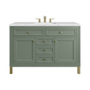 James Martin Chicago 48" Single Bathroom Vanity, Smokey Celadon