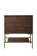 James Martin Mantova 31.5" Single Bathroom Vanity, Mid-Century Walnut