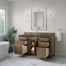 James Martin Bristol 60" Single Bathroom Vanity, Saddle Brown