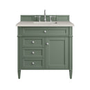 James Martin Brittany 36" Single Bathroom Vanity, Smokey Celadon