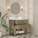 James Martin Lucian 36" Single Bathroom Vanity, Pebble Oak