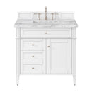 James Martin Brittany 36" Single Bathroom Vanity, Bright White