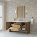 James Martin Hudson 60" Single Bathroom Vanity, Light Natural Oak