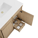 James Martin Kinnsden 36" Single Bathroom Vanity, Weathered Oak
