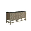 James Martin Emmeline 72" Double Bathroom Vanity, Pebble Oak