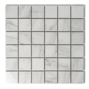 Venato Bianco Glossy Straight Joint 2x2 Porcelain Mosaics 12x12