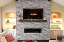 Ventana Gray Ledger 3D Panel 6"x24" Multi Surface Natural Marble Wall Tile