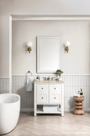 James Martin Breckenridge 30" Single Bathroom Vanity, Bright White