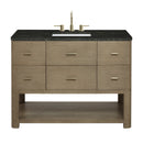 James Martin Lucian 48" Single Bathroom Vanity, Pebble Oak