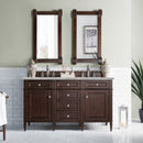 James Martin Brittany 60" Double Bathroom Vanity, Burnished Mahogany